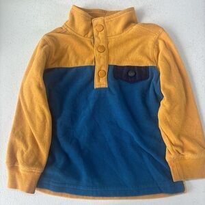 Carter's Blue and Orange Button-Up Kids Sweater